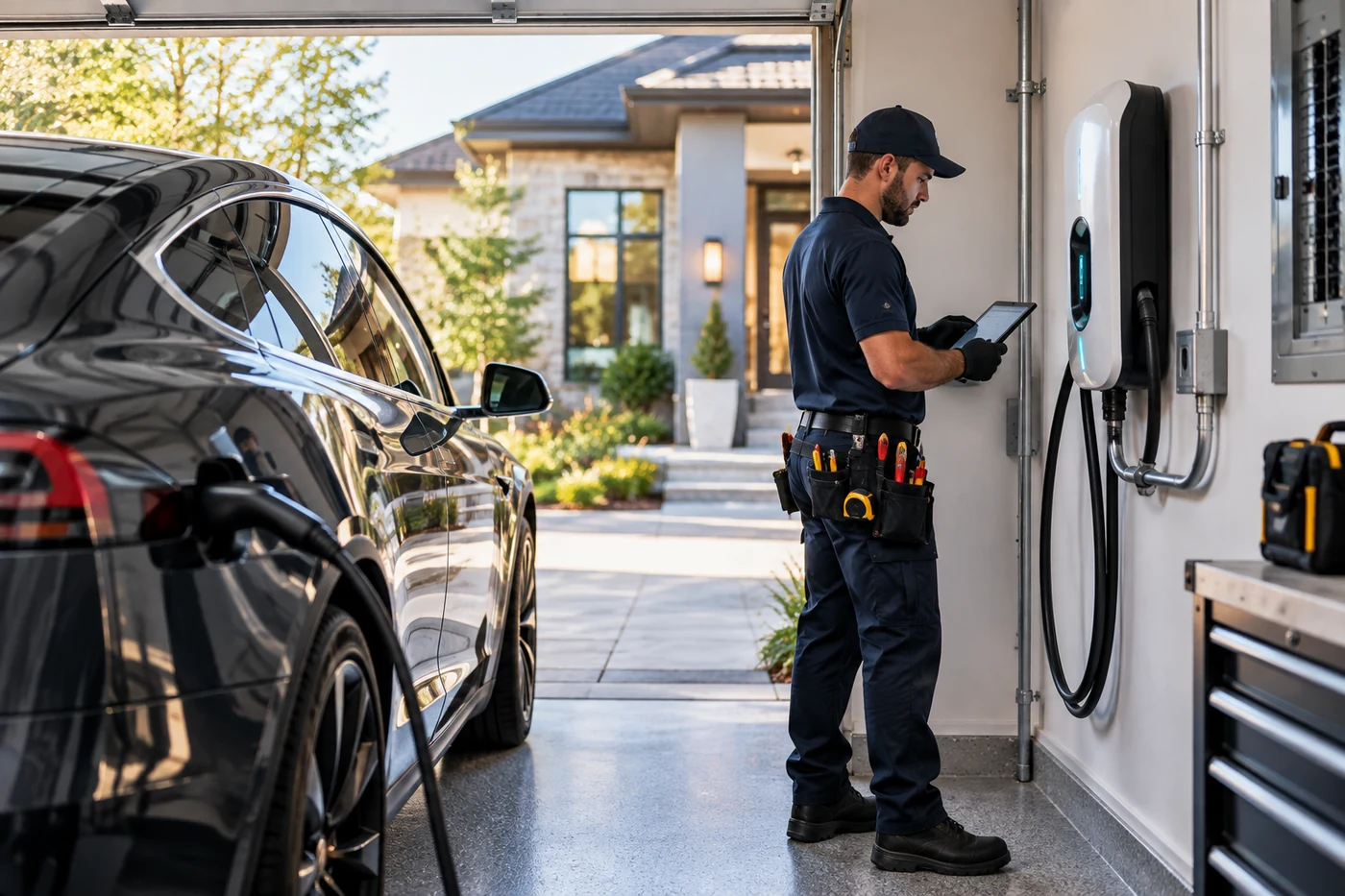 EV charger installation