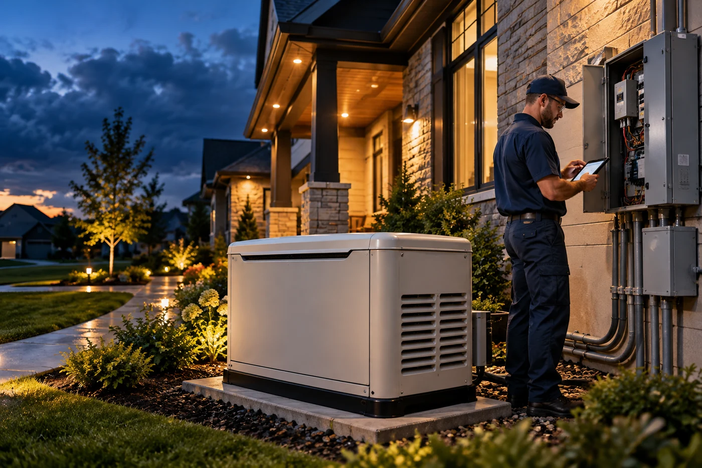 Standby generator installation