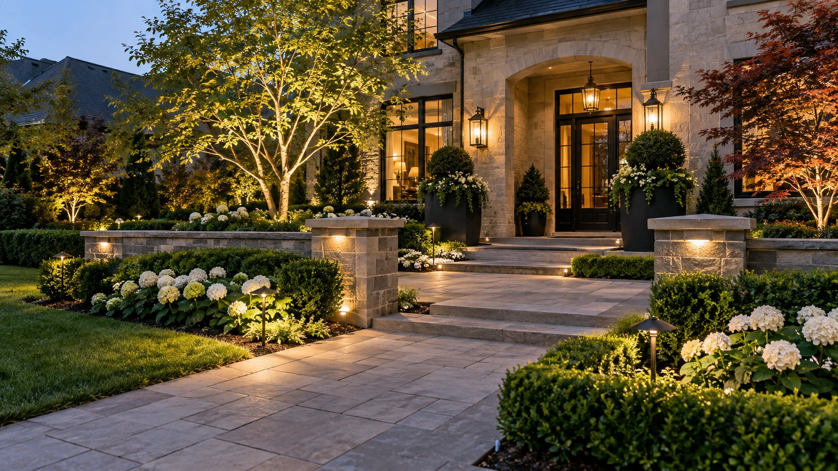 Front arrival garden