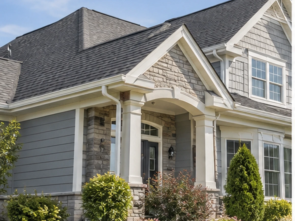 Completed residential roofing and exterior project